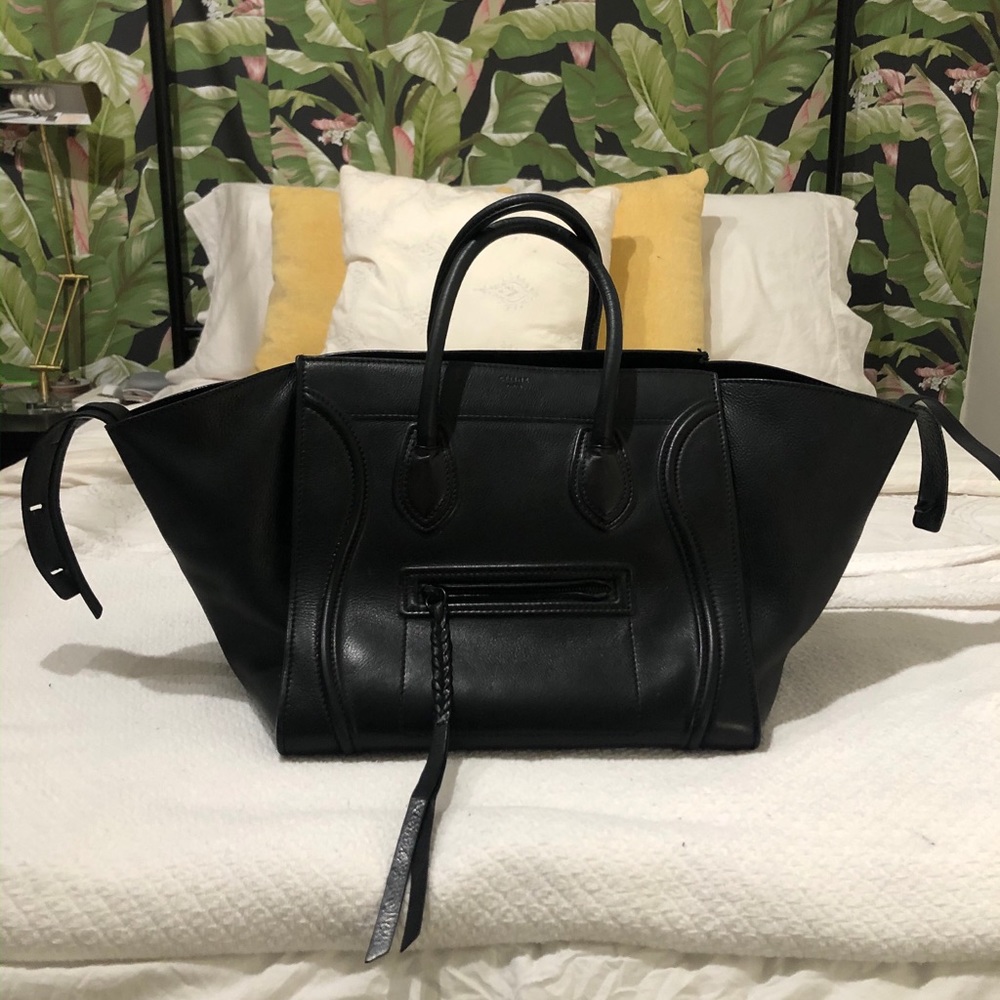 Céline Calfskin Medium Phantom Luggage